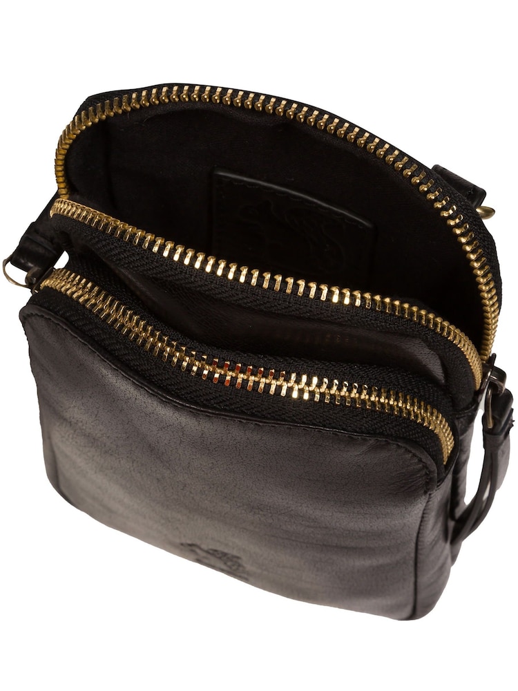 'Leia' Leather Cross-Body Phone Bag - Image 5 of 8