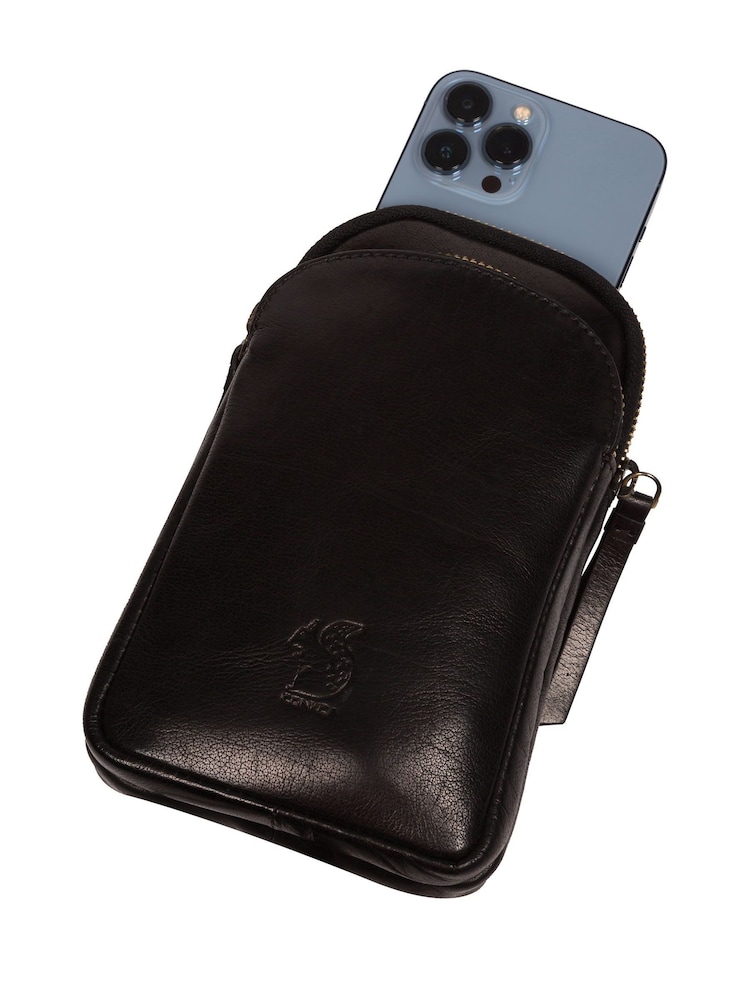 'Leia' Leather Cross-Body Phone Bag - Image 8 of 8