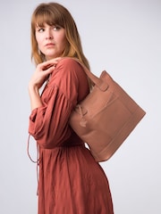 'Little Patience' Leather Tote Bag - Image 1 of 7