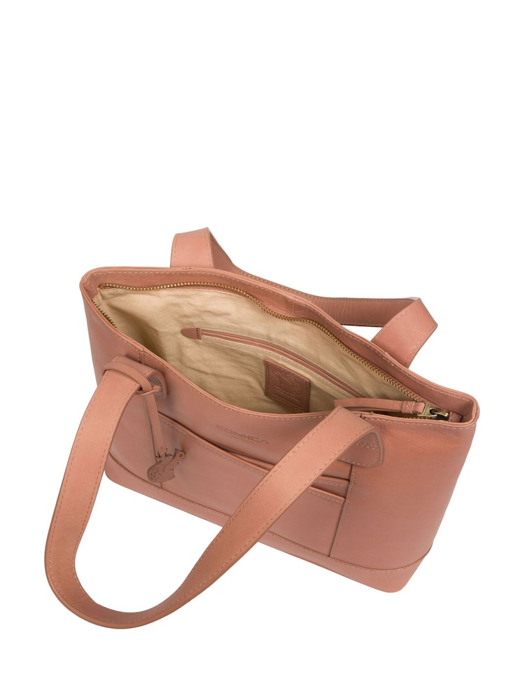 'Little Patience' Leather Tote Bag - Image 5 of 7