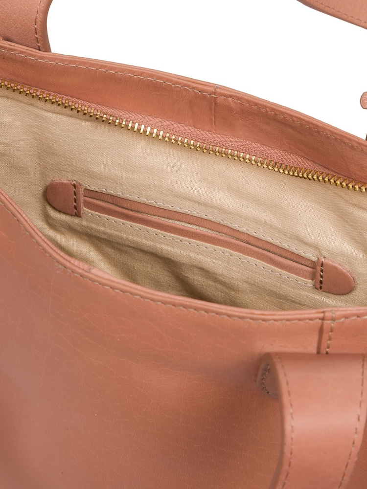'Little Patience' Leather Tote Bag - Image 7 of 7