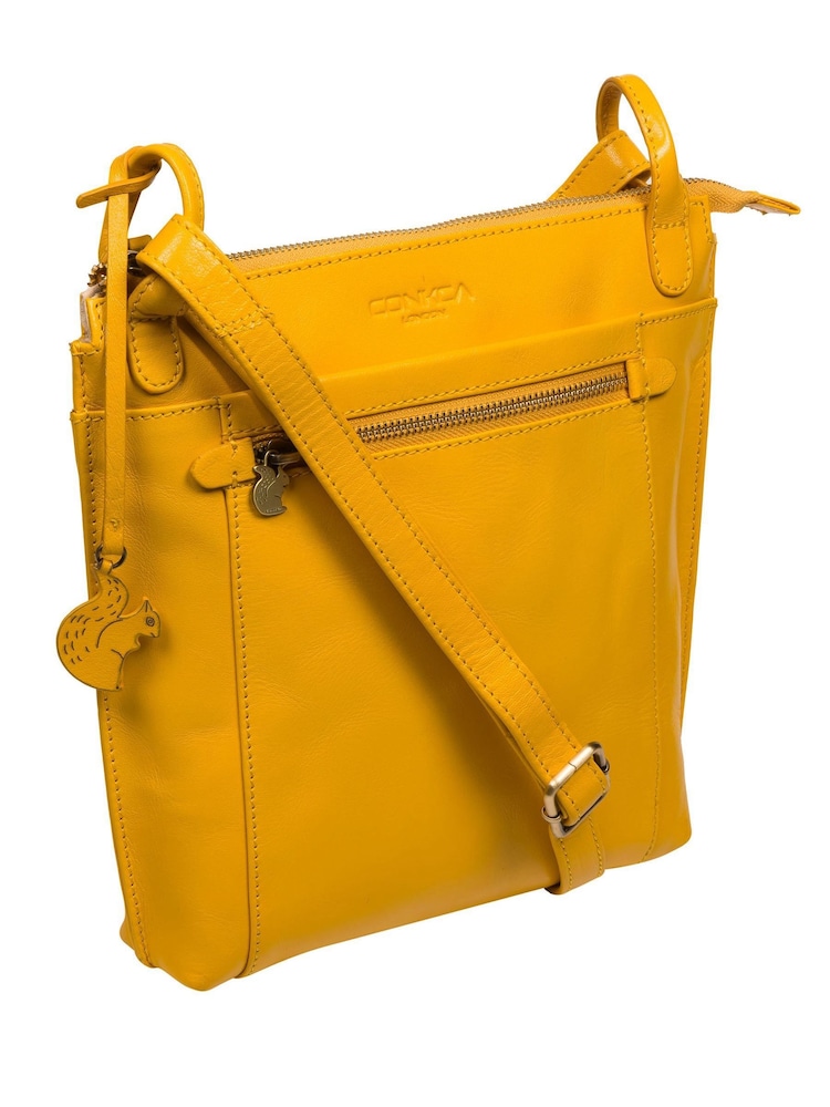 Conkca Rego Leather Cross Body Bag - Image 5 of 6