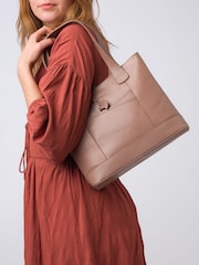 'Little Patience' Leather Tote Bag - Image 2 of 7