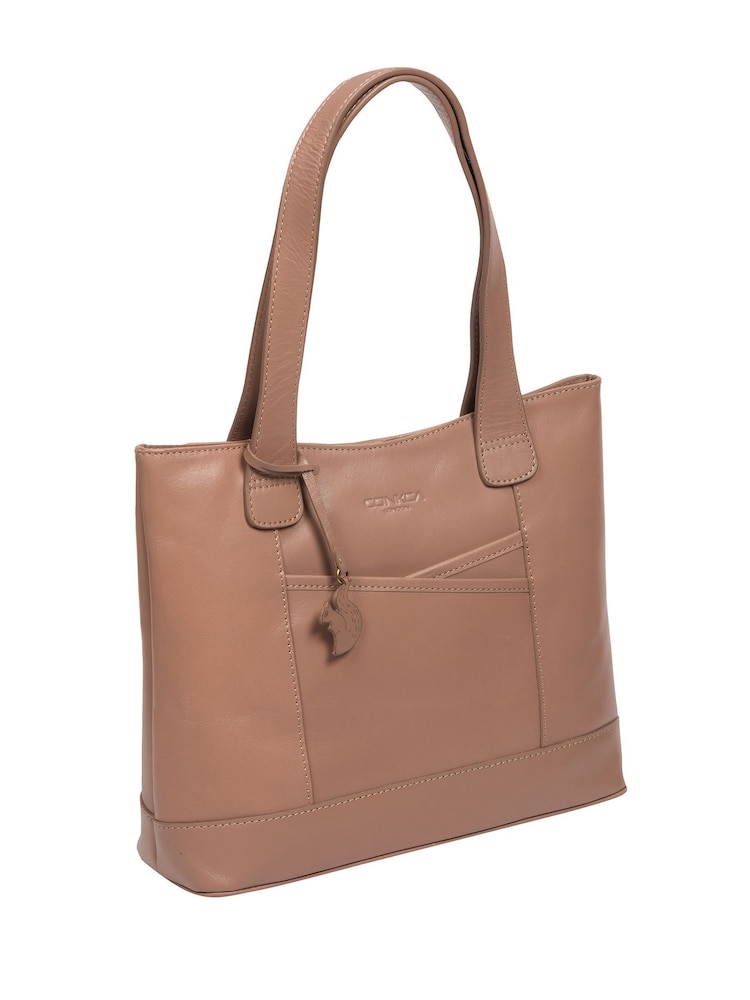'Little Patience' Leather Tote Bag - Image 6 of 7