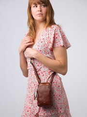 'Leia' Leather Cross-Body Phone Bag - Image 1 of 8