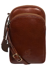 'Leia' Leather Cross-Body Phone Bag - Image 3 of 8