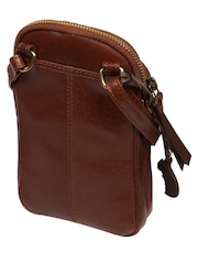 'Leia' Leather Cross-Body Phone Bag - Image 4 of 8