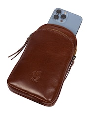 'Leia' Leather Cross-Body Phone Bag - Image 8 of 8