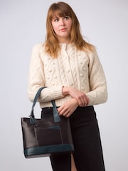 'Little Patience' Leather Tote Bag - Image 2 of 7