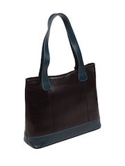 'Little Patience' Leather Tote Bag - Image 4 of 7
