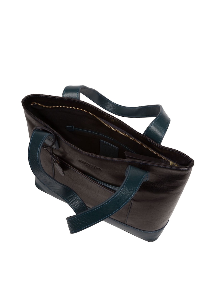 'Little Patience' Leather Tote Bag - Image 5 of 7