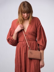 Conkca 'Winnie' Leather Cross-Body Clutch Bag - Image 1 of 7