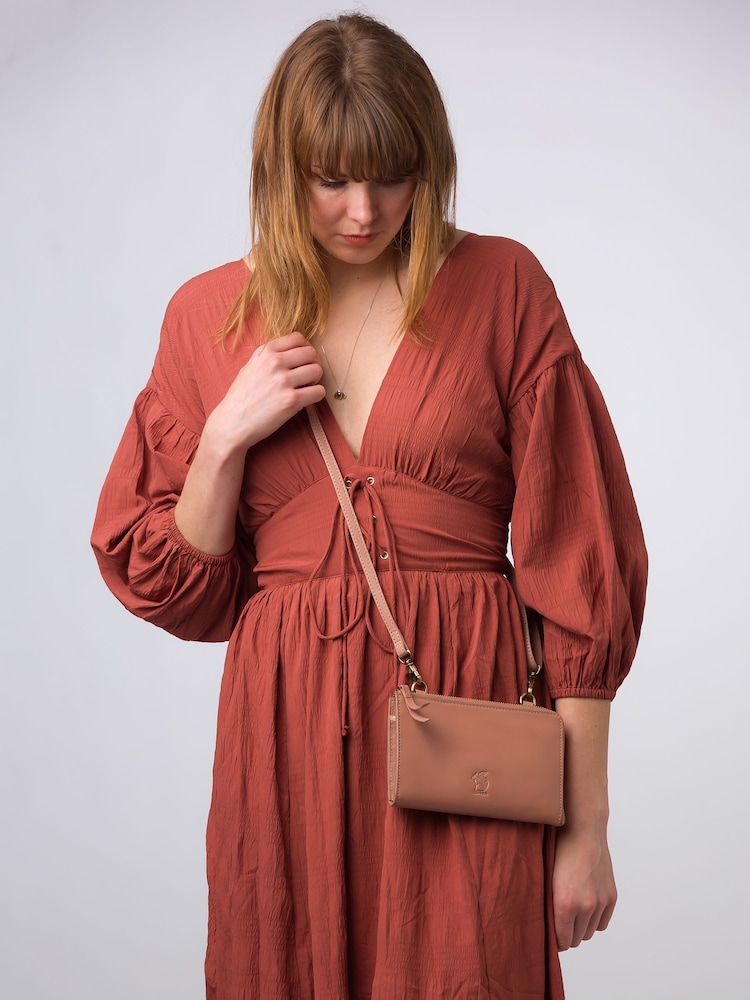 Conkca 'Winnie' Leather Cross-Body Clutch Bag - Image 1 of 7