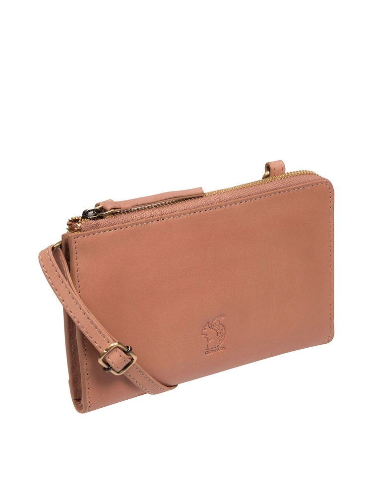 Conkca 'Winnie' Leather Cross-Body Clutch Bag - Image 6 of 7
