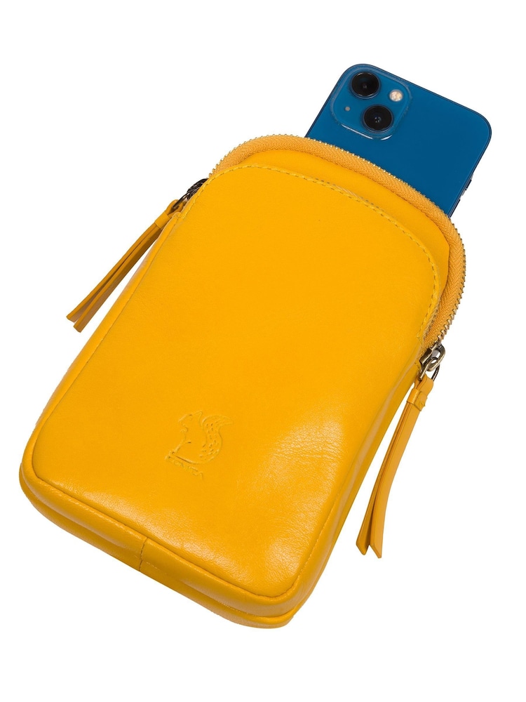 'Leia' Leather Cross-Body Phone Bag - Image 7 of 7