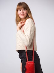 'Leia' Leather Cross-Body Phone Bag - Image 2 of 8