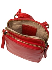 'Leia' Leather Cross-Body Phone Bag - Image 5 of 8