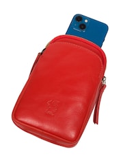 'Leia' Leather Cross-Body Phone Bag - Image 8 of 8