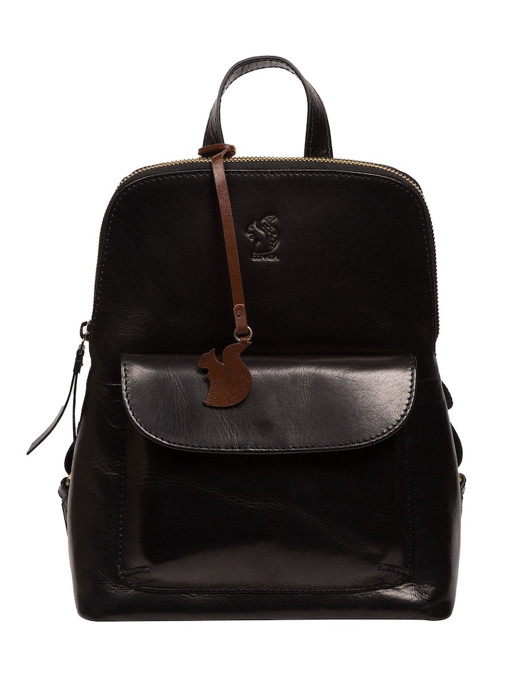 Preto - Conkcade couro 'Kerrie'Backpack - Imagem 2 de 6