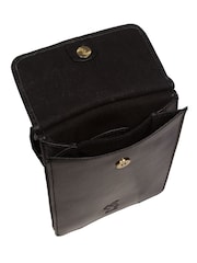 Conkca 'Milly' Leather Cross-Body Phone Black Bag - Image 5 of 6