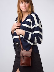 Conkca 'Milly' Leather Cross-Body Phone Black Bag - Image 2 of 6