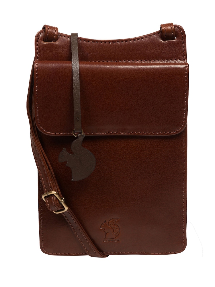 Conkca 'Milly' Leather Cross-Body Phone Black Bag - Image 3 of 6