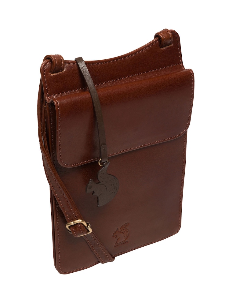 Conkca 'Milly' Leather Cross-Body Phone Black Bag - Image 4 of 6