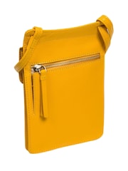 Conkca 'Milly' Leather Cross-Body Phone Black Bag - Image 4 of 6