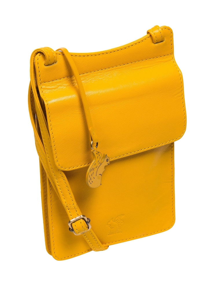 Conkca 'Milly' Leather Cross-Body Phone Black Bag - Image 6 of 6
