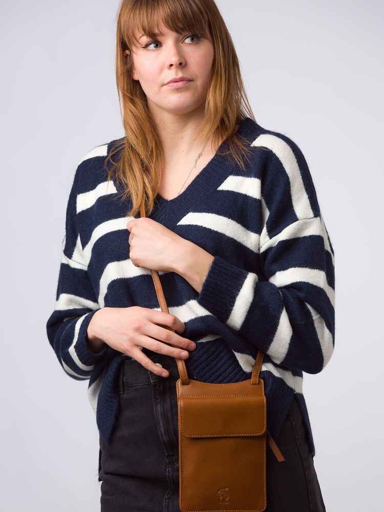 Conkca 'Milly' Leather Cross-Body Phone Black Bag - Image 5 of 6