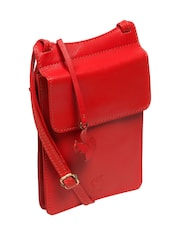 Conkca 'Milly' Leather Cross-Body Phone Black Bag - Image 5 of 5