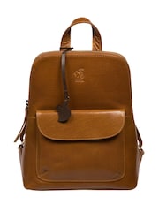 Castanho castanho - Conkcade couro 'Kerrie'Backpack - Imagem 3 de 7