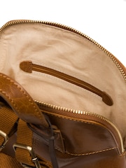 Castanho castanho - Conkcade couro 'Kerrie'Backpack - Imagem 7 de 7