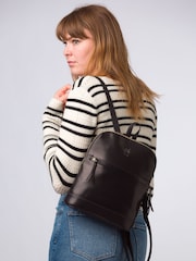 Schwarz - Conkca 'Amora' Lederrucksack - Bild 1 von 7