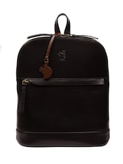 Schwarz - Conkca 'Amora' Lederrucksack - Bild 3 von 7