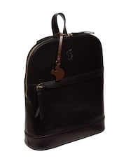 Schwarz - Conkca 'Amora' Lederrucksack - Bild 6 von 7