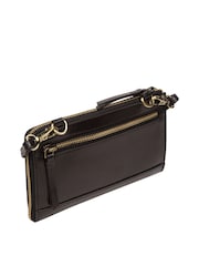 Schwarz - Conkca 'Winnie' Cross-Body Clutch Tasche aus Leder - Bild 4 von 6