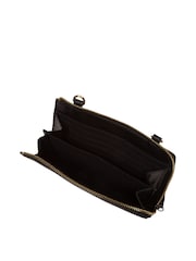 Schwarz - Conkca 'Winnie' Cross-Body Clutch Tasche aus Leder - Bild 5 von 6