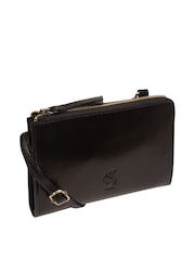 Schwarz - Conkca 'Winnie' Cross-Body Clutch Tasche aus Leder - Bild 6 von 6