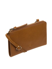 Braun - Conkca 'Winnie' Cross-Body Clutch Tasche aus Leder - Bild 4 von 4