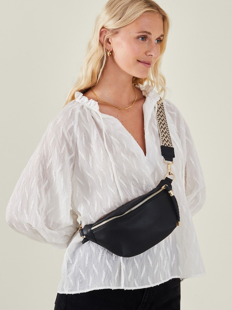 črna - Accessorize Sling Bum vrečko - Slika 1 iz 3