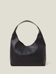 Accessorize Black Leather Scoop Shoulder Bag - Image 1 of 3