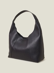 Accessorize Black Leather Scoop Shoulder Bag - Image 3 of 3