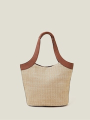 Accessorize Brown Woven Shoulder Bag - Image 2 of 3