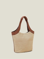 Accessorize Brown Woven Shoulder Bag - Image 3 of 3