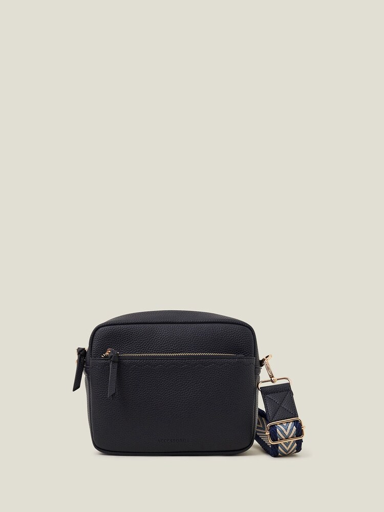 Accessorize Blue Camera Bag with Webbing Strap - Image 3 of 3