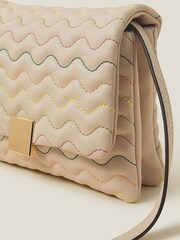 Accessorize Cream Wiggle Stitch Cross-Body Bag - Image 4 of 4