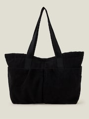 Accessorize Black Large Cord Shopper Bag - Image 2 of 3