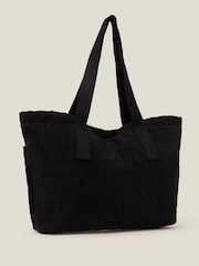 Accessorize Black Large Cord Shopper Bag - Image 3 of 3
