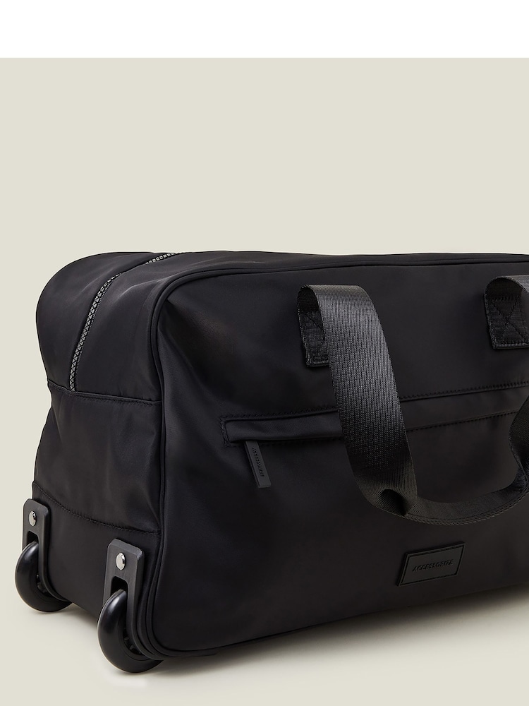 Accessorize Black Pull Along Weekender Bag - Image 4 of 4